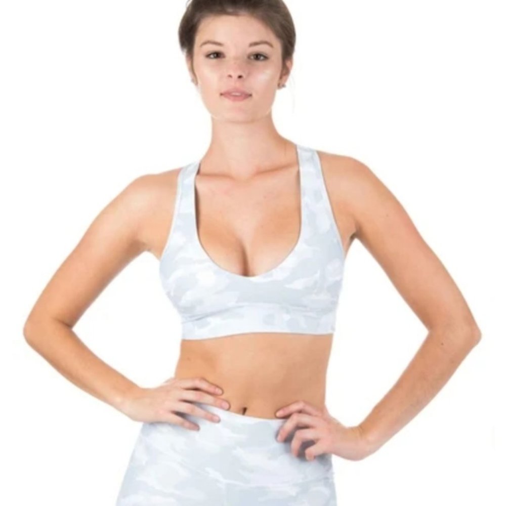 P'tula Desa'ree Sports Bra-Frosted Camo